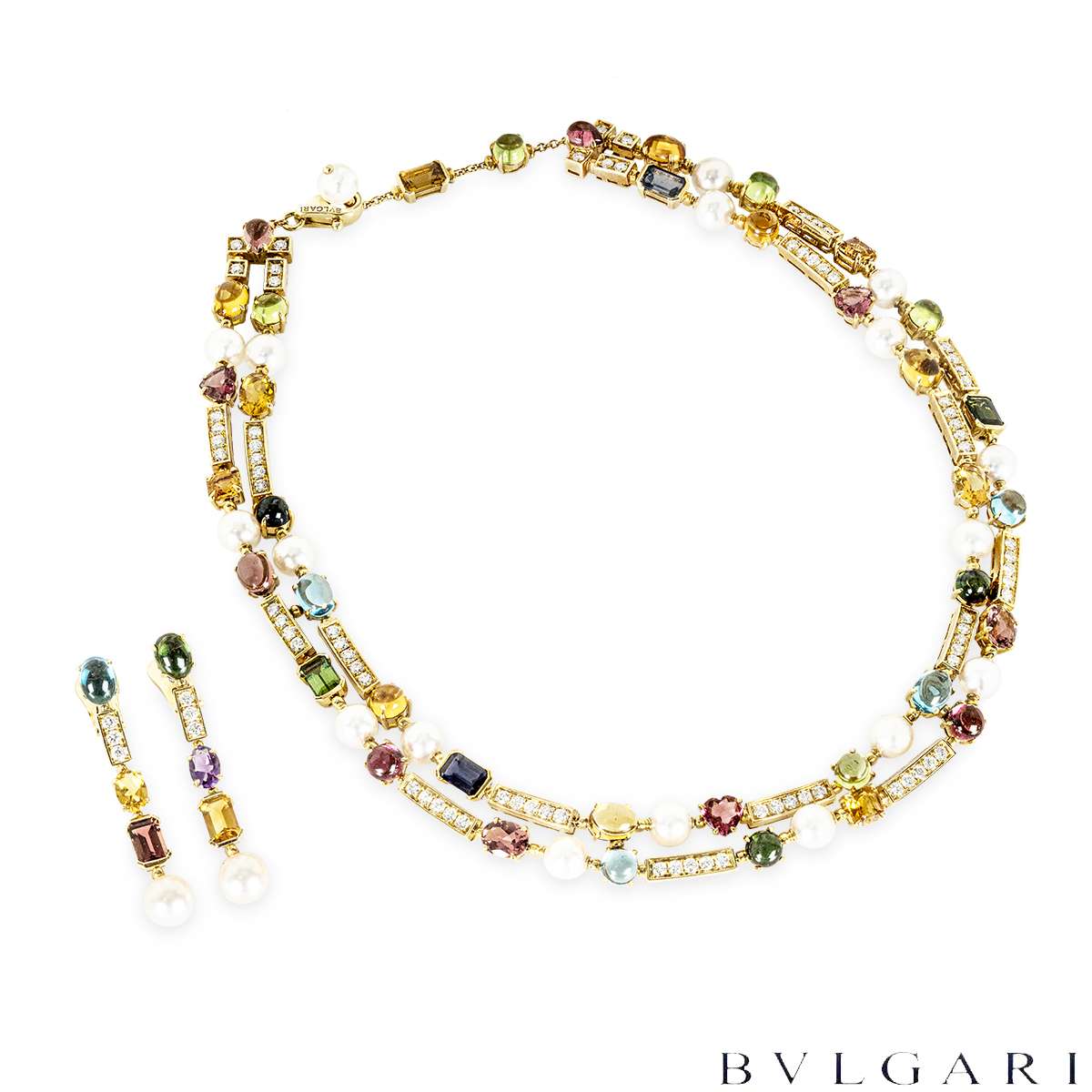 Bvlgari Rare Allegra Coriandoli Multi-Gemstone Jewellery Suite 334678 334670